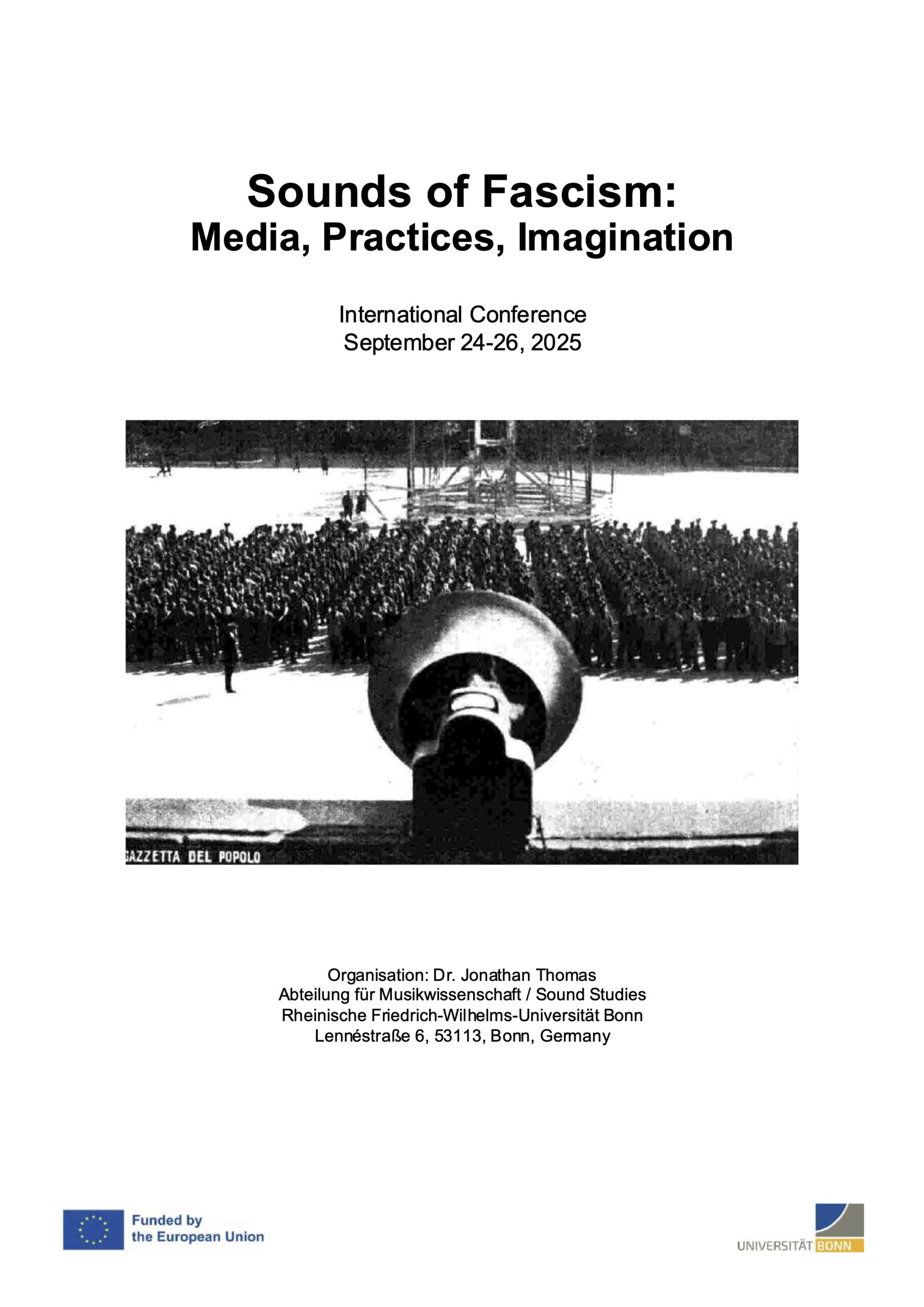 Sounds of Fascism Conference